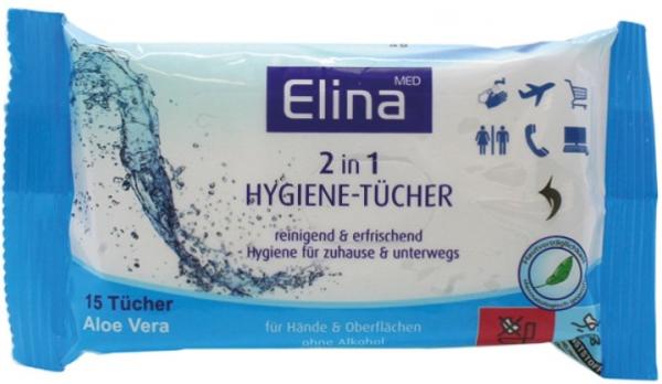 Hygienetücher für Hände und Oberflächen, 15 Stk.